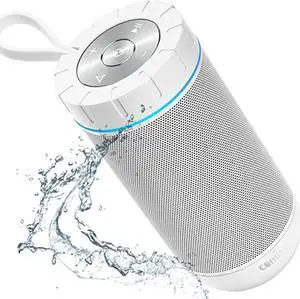 comiso waterproof bluetooth speakers outdoor wireless portable speaker with 20 hours playtime superior sound for camping, beach