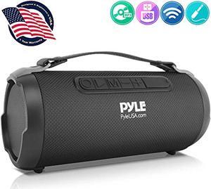 wireless portable bluetooth boombox speaker - 200 watt rechargeable boom box speaker portable music barrel loud stereo system w