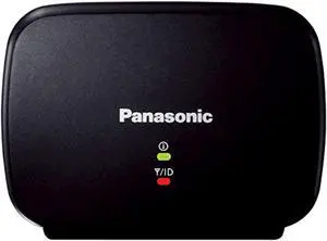 panasonic kx-tga407b range extender for dect 6.0 plus cordless phone systems landline telephone black