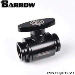 TQFS-V1 Black/Silver/White G1/4 MINI Handle Double Internal Sealing Ball Valve , Plastic Handle , Brass Body