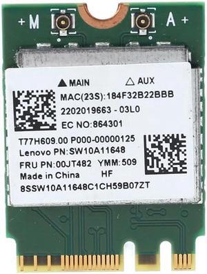 RTL8821AE M.2 802.11AC Wi-Fi+BT 4.2 Adapter Card FRU 01AX710 Wireless Netowrk Card for Lenovo Laptop PC Computer Use Supplies