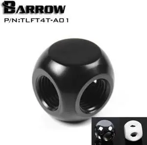 TLFT4T-A01 G1 / 4 "X4 black white silver 4-Way cubic Adaptor seat water cooling computer accessories