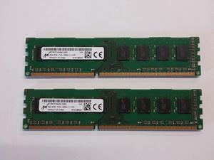 MICRON 16GB (2x 8GB) PC3L -12800U DESKTOP RAM - MT16KTF1G64AZ - LOT OF 2