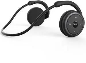 _Mega Brand Small Bluetooth Headphones Wrap Around Head - Sports Wireless Headset with Built in Microphone and Crystal-Clear Sound, Foldable and Carried in The Purse, and 12-Hour Battery Life, Black