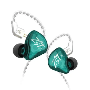 KZ ZST X Hybrid in-Ear Earphones, Cyan HiFi Musician Monitor Earbuds, Detachable 2-Pin Cable, 10mm DD+BA, Noise-Isolating, In-Ear Headphones, Gaming IEM KZ ZST X Hybrid in-Ear Earphones, Cyan HiFi Musician Monitor Earbuds, Detachable 2-Pin Cable, 10mm DD+BA, Noise-Isolating, In-Ear Headphones, Gaming IEM