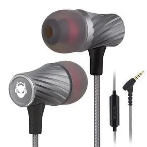 Wired Earbuds with Microphone Super Bass Sound, Noise Isolation, Lightweight Cable Headphones for Running, Office, Travel, Gaming, Durable and Tangle-Free Ear Buds Earphones with 3.5mm Jack Wired Earbuds with Microphone Super Bass Sound, Noise Isolation, Lightweight Cable Headphones for Running, Office, Travel, Gaming, Durable and Tangle-Free Ear Buds Earphones with 3.5mm Jack