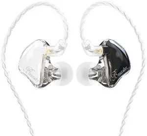 in-Ear Monitors, Bmaster Triple Driver HiFi Stereo Noise-Isolating with Enhanced Bass for Musicians Stage/Audio Recording(PRO White/Black)
