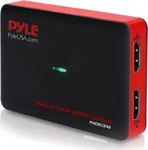 Pyle Video Game Capture Card Device with Video Recorder, HDMI Output, Full HD 1080P Live Streaming, USB, SD, PC, DVD, PS4, PS3, Xbox One, Xbox 360 and Wii Pyle Video Game Capture Card Device with Video Recorder, HDMI Output, Full HD 1080P Live Streaming, USB, SD, PC, DVD, PS4, PS3, Xbox One, Xbox 360 and Wii