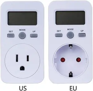 Plug-in Digital wattmeter LCD Energy Monitor Power Meter Electricity Electric swr meter Usage Monitoring Socket US/EU Plug