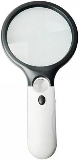 3 Led Lights 45X Handheld Reading Magnifier Lens Magnifier Jewelry Loupe Magnifying Glass for Reading Jewelry