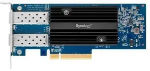 Synology Dual Port 10Gb Ethernet Adapter 2 SFP+ Ports E10G21-F2 Synology Dual Port 10Gb Ethernet Adapter 2 SFP+ Ports E10G21-F2