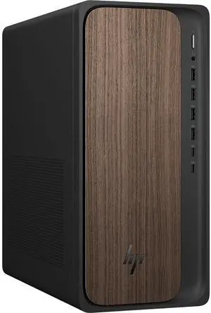 HP OmniDesk M03 AI Desktop PC  Intel Core Ultra 9 285 up to 5.60GHz, 64GB DDR5 RAM, 8TB NVMe SSD, Intel Graphics, Wi-Fi 6, Bluetooth 5.4, Windows 11 Pro, Wireless Keyboard & Mouse, Dark Wood