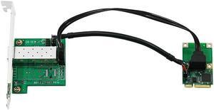 LR-LINK 2204PF-SFP Mini PCIe Single Port Gigabit SFP Ethernet Adapter (Intel i210 Based)