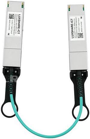 40G QSFP AOC Cable, 4-Channel Full-duplex Active Optical Cable, 5M/16FT