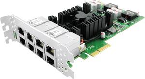 LR-LINK POE+ 1GB network card NIC Compatible for Intel I350AM4*2, 8*RJ45 Port Ethernet card,1G LAN Adapter Support Windows Server/Windows, Linux, Vmware