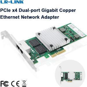 LR-LINK 9712HT PCI Express x4 Dual Copper Port Gigabit Server Adapter (Intel I350AM2 Based)