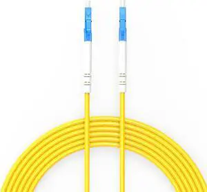 LR-LINK Fiber Patch Cable with LC to LC, G652D Singlemode Simplex Fiber Optic Jumper Cord for Fiber Transceiver 0.5m/1m