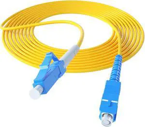 LR-LINK Fiber Patch Cable SC to LC Single-Mode Jumper Single 1/2/3m Fiber Optic Simplex Cord for SFP Transceiver