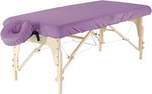Master Massage Dignity & Luxury Microfiber Table Cover Set 2 Piece Set Purple - Machine Washable
