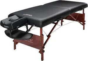 Master Massage 30" Del Ray Pro Portable Massage Table in Black Color