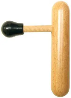 Master Massage Wooden Thumb Saver for trigger point, deep tissue T Shape Press Bar Wood