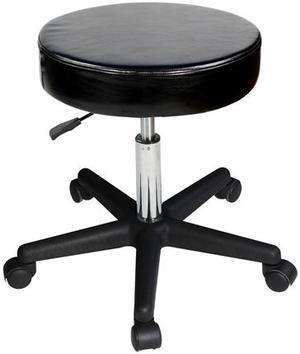 Master Massage versatile height adjustable Rolling Swivel Hydraulic Stool in Black for Salon,Beauty, Home and office