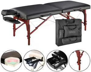 Master Massage 31" Extra Wide Montclair Pro Memory Foam Portable Massage Table Package with Reiki