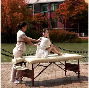Master Massage 30" Del Ray Pro portable Massage Table in Sand Color