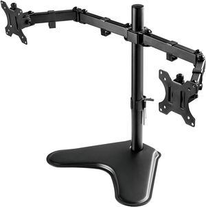 ERGEAR Dual Monitor Stand, for 13 to 32 Inch Two Monitor Freestanding Desk Stand,Each arm can withstand up to 17.6 lbs