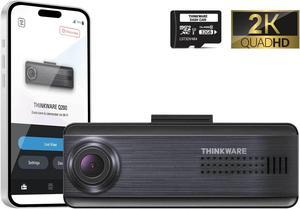 THINKWARE Q200 2K Front Dash Cam Car Dashboard Camera Video Recorder, WiFi App, WDR, Supercapacitor, Support 256GB Max, Parking Monitor, Night Vision (Free 32GB MicroSD, 12V Cigar, Hardwiring Cable)