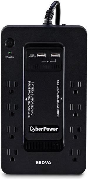 650VA 8-Outlet UPS Battery Backup with USB