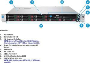 HP DL360 G9 8SFF Server (1U)  - E5-2660v3 - Complete Server Package