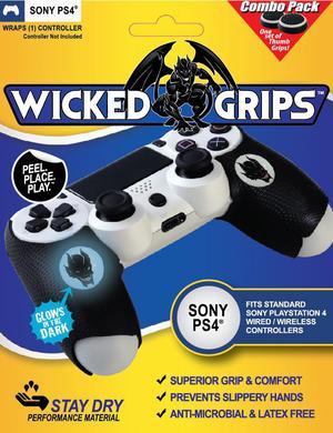 Wicked-Grips™ PS4 / High Performance Controller Grips for Sony PlayStation 4 - Retail Thumb Grips Combo (Controller NOT Included)