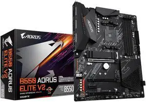 GIGABYTE B550 AORUS ELITE V2 AM4 AMD B550 ATX Motherboard with Dual M.2, SATA 6Gb/s, USB 3.2 Gen 2, 2.5 GbE LAN, PCIe 4.0 GIGABYTE B550 AORUS ELITE V2 AM4 AMD B550 ATX Motherboard with Dual M.2, SATA 6Gb/s, USB 3.2 Gen 2, 2.5 GbE LAN, PCIe 4.0