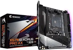 GIGABYTE X570SI AORUS PRO AX AMD Ryzen 3000 PCIe 4.0 SATA 6Gb/s USB 3.2 AMD X570S Mini-ITX Motherboard GIGABYTE X570SI AORUS PRO AX AMD Ryzen 3000 PCIe 4.0 SATA 6Gb/s USB 3.2 AMD X570S Mini-ITX Motherboard