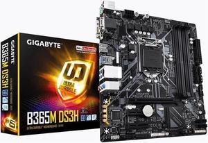 GIGABYTE B365M DS3H LGA 1151 (300 Series) Intel B365 SATA 6Gb/s Micro ATX Intel Motherboard