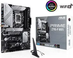 ASUS Prime Z790-P WiFi LGA 1700 (Intel 13th&12th Gen) ATX Motherboard (PCIe 5.0, DDR5, 14+1 Power Stages, 3x M.2, WiFi 6, Bluetooth v5.2, 2.5Gb LAN, Front Panel USB 3.2 Gen 2 Type-C, Thunderbolt 4