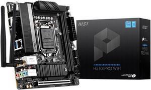 MSI H510I PRO WIFI LGA 1200 Intel H510 SATA 6Gb/s Mini ITX Intel Motherboard