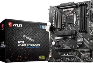 MSI MAG B460 TORPEDO LGA 1200 Intel B460 SATA 6Gb/s ATX Intel Motherboard