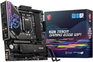 MSI MPG Z590M GAMING EDGE WIFI LGA 1200 Intel Z590 SATA 6Gb/s Micro ATX Intel Motherboard