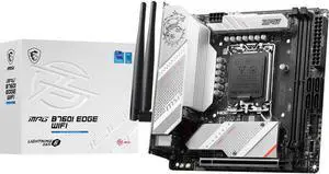 MSI MPG B760I EDGE WIFI LGA 1700 DDR5 Mini ITX Motherboard SATA 6Gb/s,  2.5Gbps LAN,Wi-Fi 6E