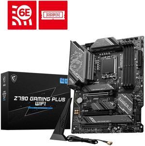 MSI Z790 GAMING PLUS WIFI LGA 1700 Intel Z790 SATA 6Gb/s ATX DDR5 PCI-E x16 slot Wi-Fi 6E 2.5Gbps LAN 4x M.2  EZ Debug LED Motherboard