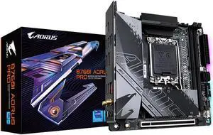 GIGABYTE B760I AORUS PRO LGA 1700 Intel B760 DDR5 SATA 6Gb/s Mini ITX Motherboard GIGABYTE B760I AORUS PRO LGA 1700 Intel B760 DDR5 SATA 6Gb/s Mini ITX Motherboard