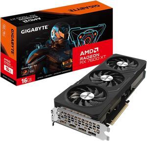 GIGABYTE Radeon RX 7600 XT GAMING OC 16G Graphics Card, 3x WINDFORCE Fans 16GB 128-bit GDDR6, GV-R76XTGAMING OC-16GD Video Card