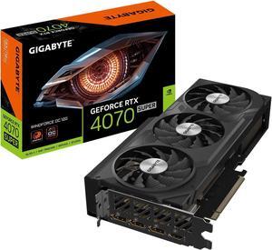 GIGABYTE GeForce RTX 4070 SUPER WINDFORCE OC 12G Graphics Card, 3x WINDFORCE Fans, 12GB 192-bit GDDR6X, GV-N407SWF3OC-12GD  Video Card
