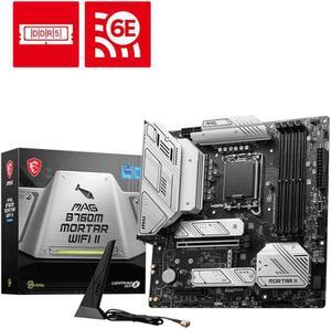 MSI MAG B760M MORTAR WIFI II LGA 1700 Intel B760 SATA 6Gb/s Micro ATX DDR5 PCI-E x16 slot  2.5Gbps LAN 3x M.2  Wi-Fi 6E Motherboard