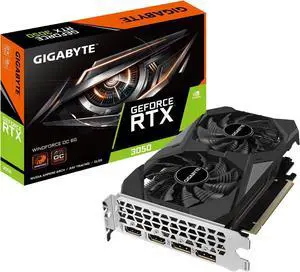 GIGABYTE WINDFORCE GeForce RTX 3050 Video Card GV-N3050WF2OC-6GD