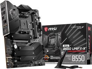 MSI MEG B550 UNIFY-X AM4 AMD B550 SATA 6Gb/s USB 3.0 ATX AMD Motherboard