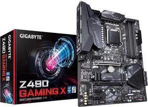 GIGABYTE Z490 GAMING X LGA 1200 Intel Z490 SATA 6Gb/s ATX Intel Motherboard