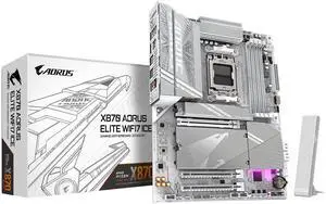 GIGABYTE X870 AORUS ELITE WIFI7 ICE AM5 LGA 1718, ATX, DDR5, 4x M.2, PCIe 5.0, USB4, Wi-Fi 7, 2.5GbE LAN, EZ-Latch